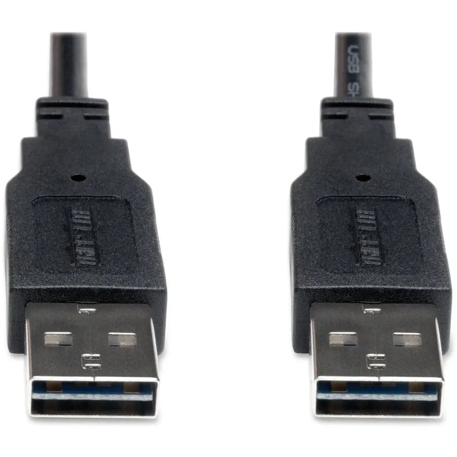 EATON Tripp Lite 10ft USB 2.0 High Speed Reversible Connector Cable Universal M/M - (Reversible A to Reversible A M/M) 10-ft. - UR020-010