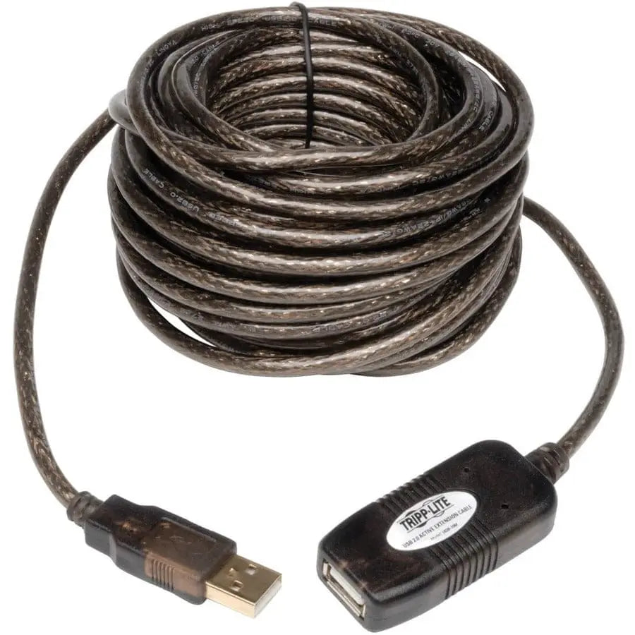 EATON Tripp Lite 10M USB 2.0 Hi-Speed Active Extension Repeater Cable USB-A M/F 3 33ft 10 Meter - 32.81 ft Maximum Operating Distance - Network (RJ-45) - U026-10M