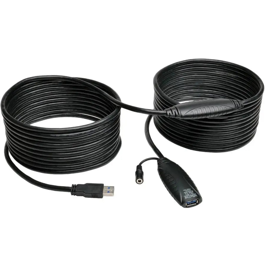 EATON Tripp Lite 10M USB 3.0 SuperSpeed Active Extension Repeater Cable M/F 33ft 3 10 Meter - USB - Extension Cable - 32.81 ft - 1 x Type A Male USB - 1 x Type A Female USB - Gray - U330-10M