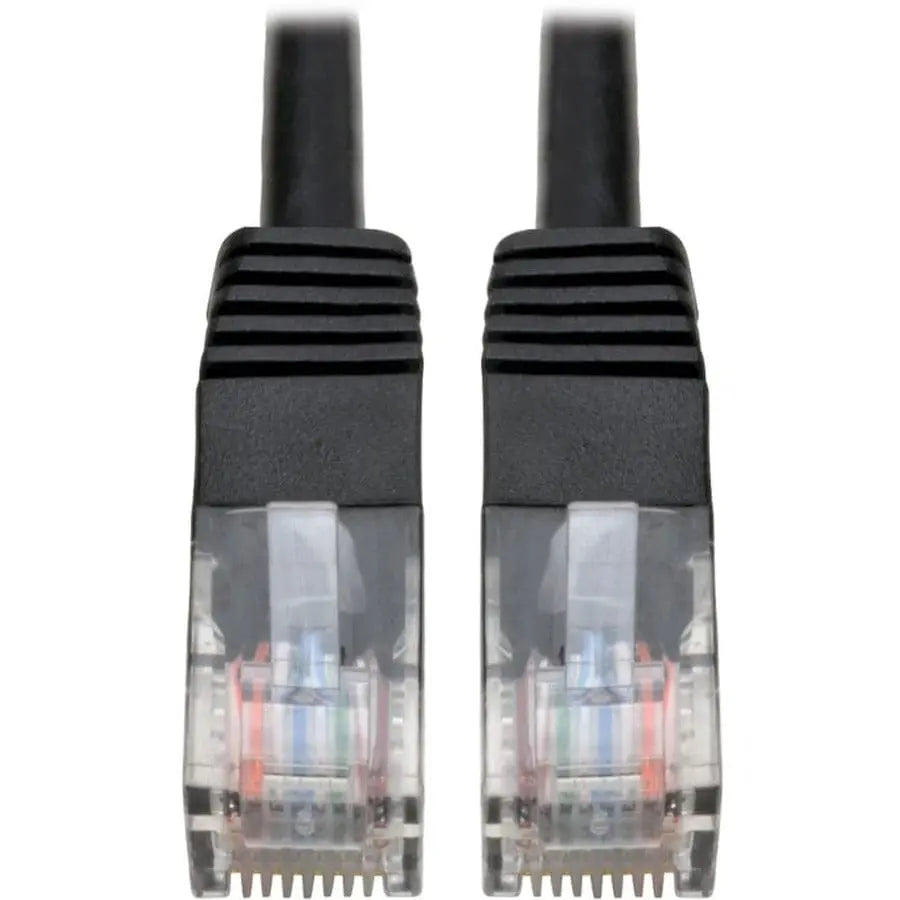 EATON Tripp Lite 12ft Cat5e Cat5 350MHz Black Molded Patch Cable RJ45 M/M 12' - 12 ft Category 5e Network Cable for Network Device - First End: 1 x RJ-45 Network - Male - Second End: 1 x RJ-45 Network - Mal... - N002-012-BK