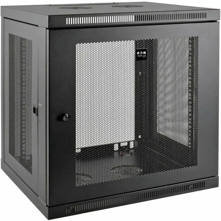 EATON Tripp Lite 12U Wall Mount Rack Enclosure Cabinet Low Profile Deep Switch - For LAN Switch, Patch Panel - 12U Rack Height x 19" Rack Width x 20.50" Rack Depth - Wall Mountable - Black - Steel - 200 lb - SRW12UDP