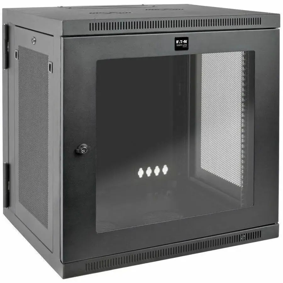 EATON Tripp Lite 12U Wall Mount Rack Enclosure Server Cabinet Hinged Deep Acrylic Window - For UPS - 12U Rack Height x 19" Rack Width x 24.50" Rack Depth - Wall Mountable - Black, Clear - Steel, Acrylic - 2 - SRW12USDPG
