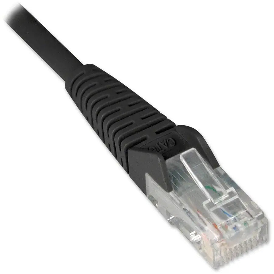 EATON Tripp Lite 14ft Cat6 Gigabit Snagless Molded Patch Cable RJ45 M/M Black 14' - 14 ft Category 6 Network Cable for Network Device, ATM - First End: 1 x RJ-45 Network - Male - Second End: 1 x RJ-45 Netwo... - N201-014-BK