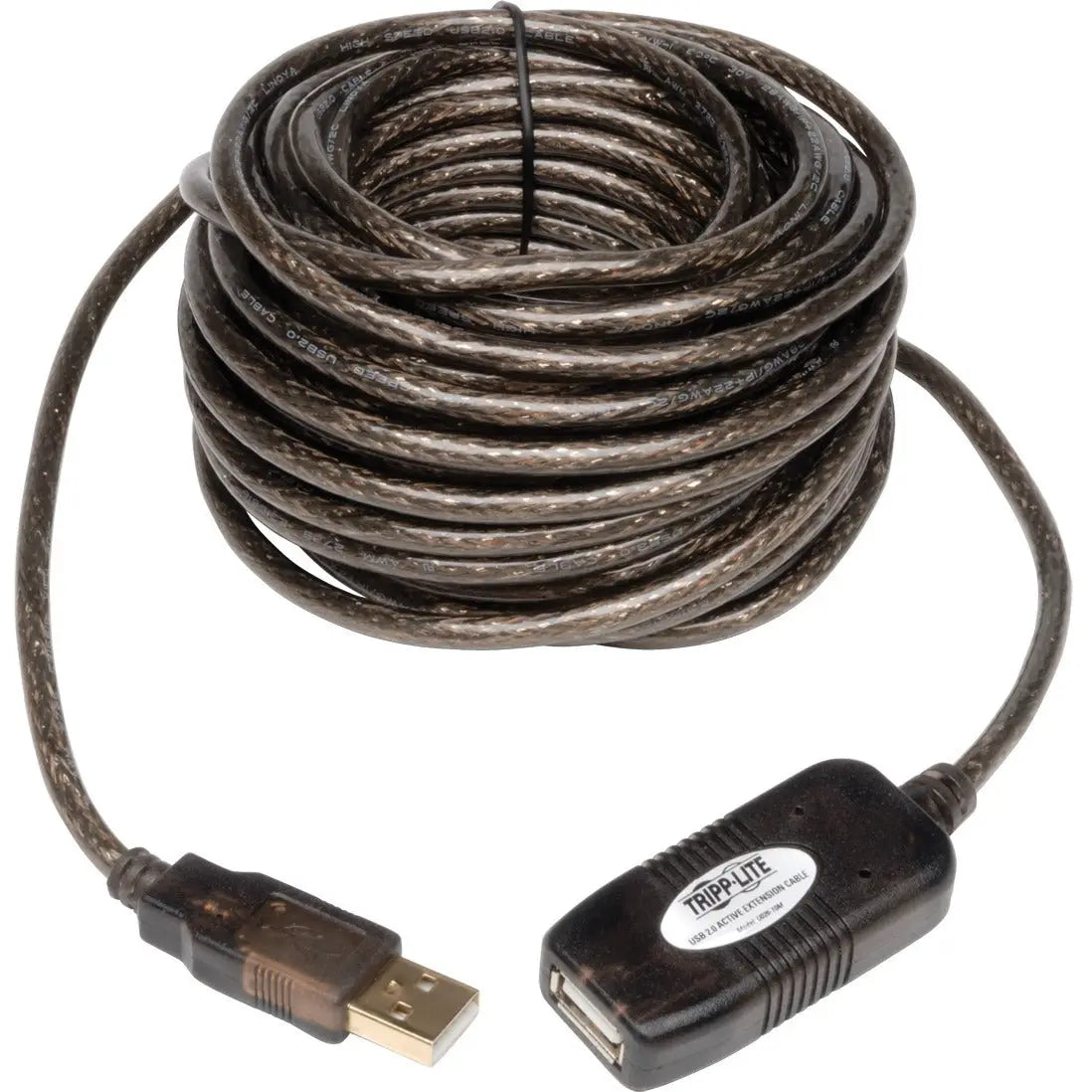 EATON Tripp Lite 16ft USB 2.0 A/A Active Extension Cable USB-A Male / Female 16' - Type A Male USB - Type A Female USB - 16ft - U026-016