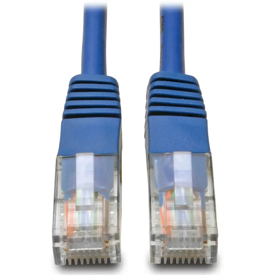 EATON Tripp Lite 1ft Cat5e / Cat5 350MHz Molded Patch Cable RJ45 M/M Blue 1' - 1ft - 1 x RJ-45 Male - 1 x RJ-45 Male - Blue - N002-001-BL