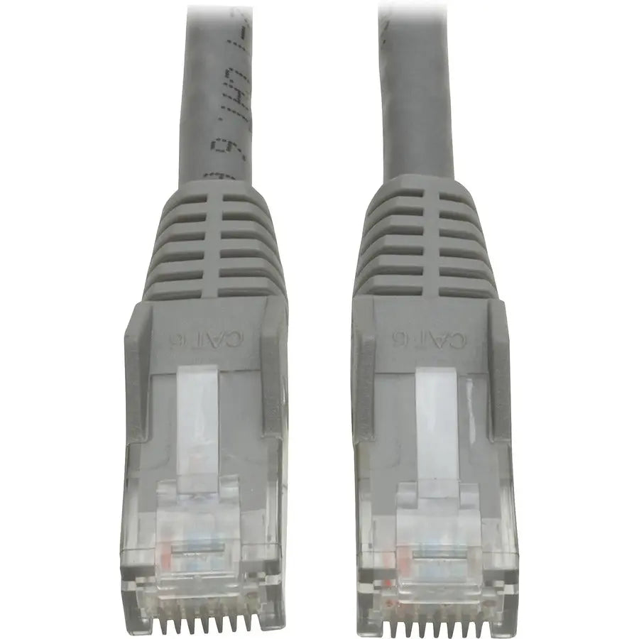 EATON Tripp Lite 1ft Cat6 Gigabit Snagless Molded Patch Cable RJ45 M/M Gray 1' - 1ft - Gray - N201-001-GY