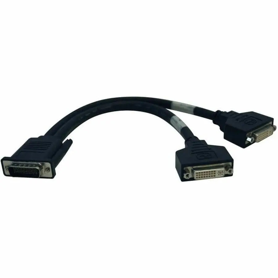EATON Tripp Lite 1ft DMS-59 Graphics Card to Dual DVI Splitter Y Cable M/Fx2 - (M to 2x DVI-I F) 1-ft. - P576-001