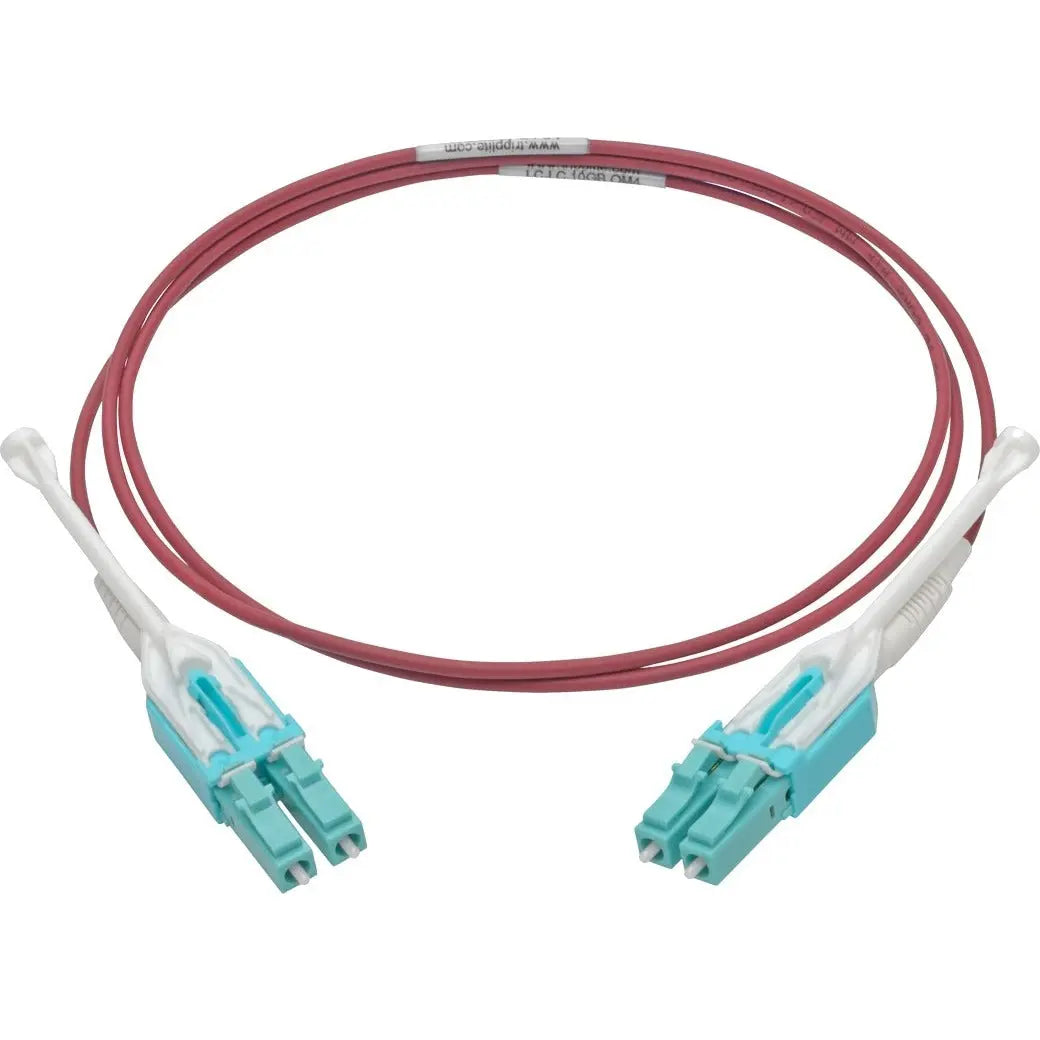 EATON Tripp Lite 1M 10Gb Duplex Multimode Fiber Patch Cable 50/125 OM4 LC/LC LSZH - Fiber Optic for Network Device - 12.50 GB/s - Patch Cable - 3.28 ft - 2 x LC Male Network - 2 x LC Male Network - 50/125 &... - N821-01M-MG-T