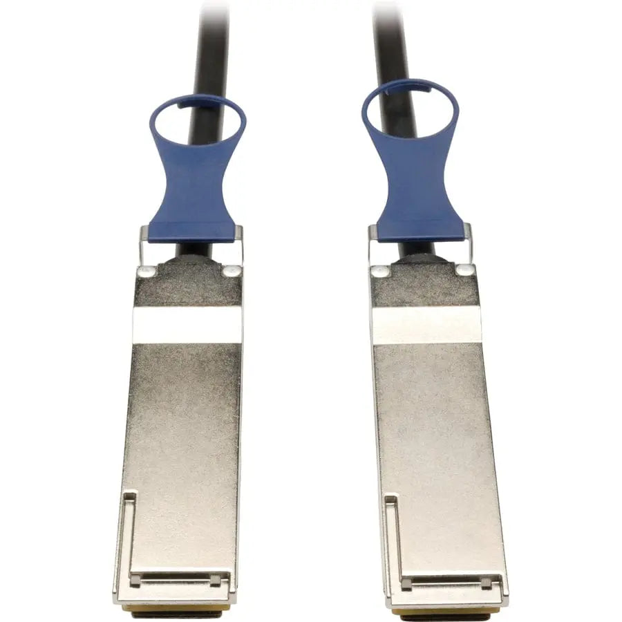 EATON Tripp Lite 1M QSFP+ to QSFP+ 40Gb Passive DAC Copper Infiniband Cable QSFP-H40G-CU1M Compatible 3ft - QSFP+ for Network Device - Patch Cable - 3.28 ft - 1 x SFF-8436 Male QSFP+ - 1 x SFF-8436 Male QSF... - N282-01M-BK