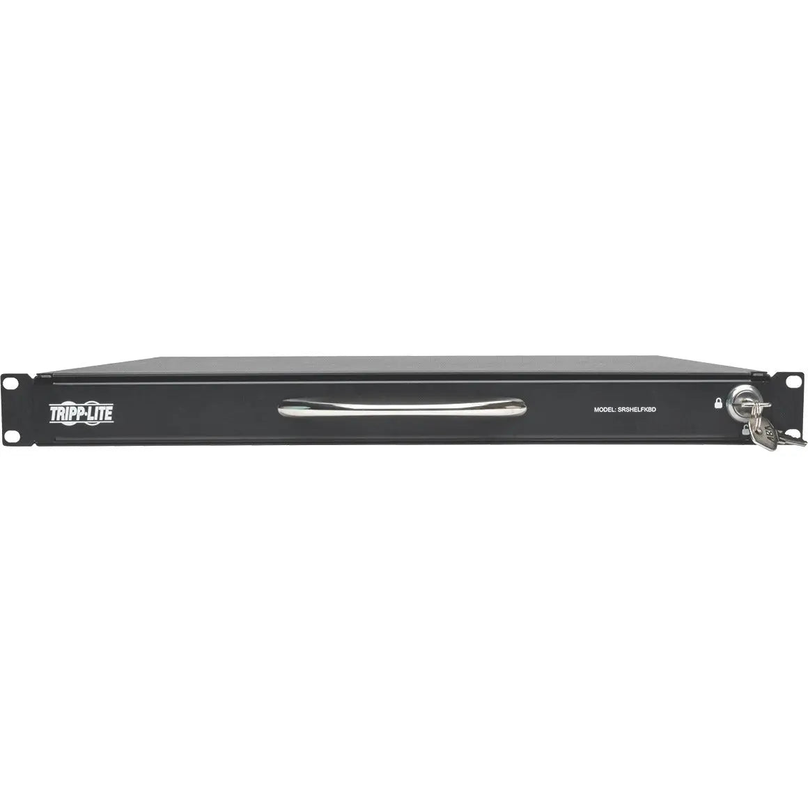 EATON Tripp Lite 1U Rackmount Keyboard w KVM Cable Kit for 2-Post or 4-Post Racks - Cable Connectivity - USB Interface - 104 KeyTouchPad - Compatible with Server - Black - SRSHELFKBD
