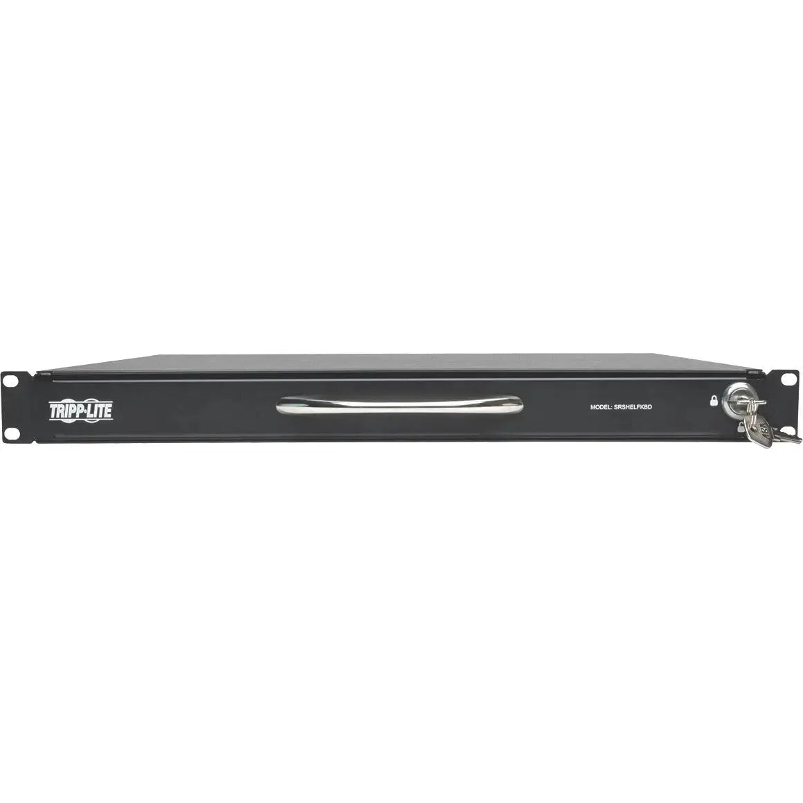 EATON Tripp Lite 1U Rackmount Keyboard w KVM Cable Kit for 2-Post or 4-Post Racks - Cable Connectivity - USB Interface - 104 KeyTouchPad - Compatible with Server - Black - SRSHELFKBD