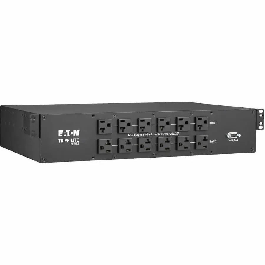 EATON Tripp Lite 2.9kW 120V Single-Phase ATS/Monitored PDU - 24 5-15/20R & 1 L5-30R Outlets, Dual L5-30P Inputs, 10 ft. Cords, 2U, TAA - Monitored - NEMA L5-30P - 24 x NEMA 5-15/20R, 1 x NEMA L5-30R - 120 V - PDUMNH30AT2