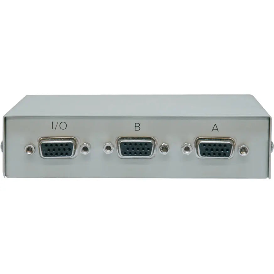 EATON Tripp Lite 2-Port Manual VGA/SVGA Video Switch 3x HD15F Metal - 1600 x 1280 - VGA, SVGA - 2 Input Device - 1 Output device - 2 x VGA In - 1 x VGA Out - B112-002-R
