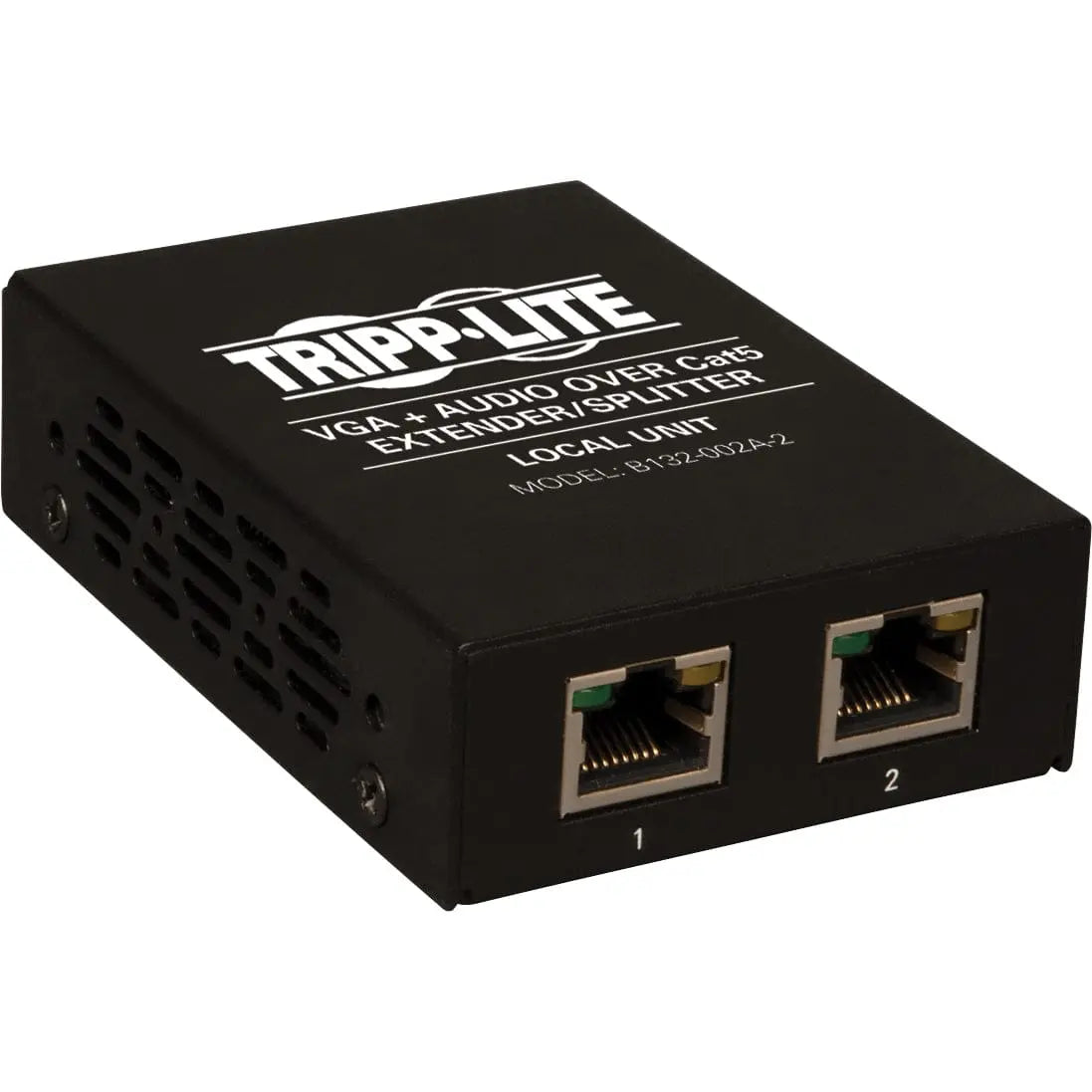 EATON Tripp Lite 2-Port VGA with Audio over Cat5 / Cat6 Extender Splitter, Transmitter - with EDID Copy, 1920x1440 at 60Hz - B132-002A-2