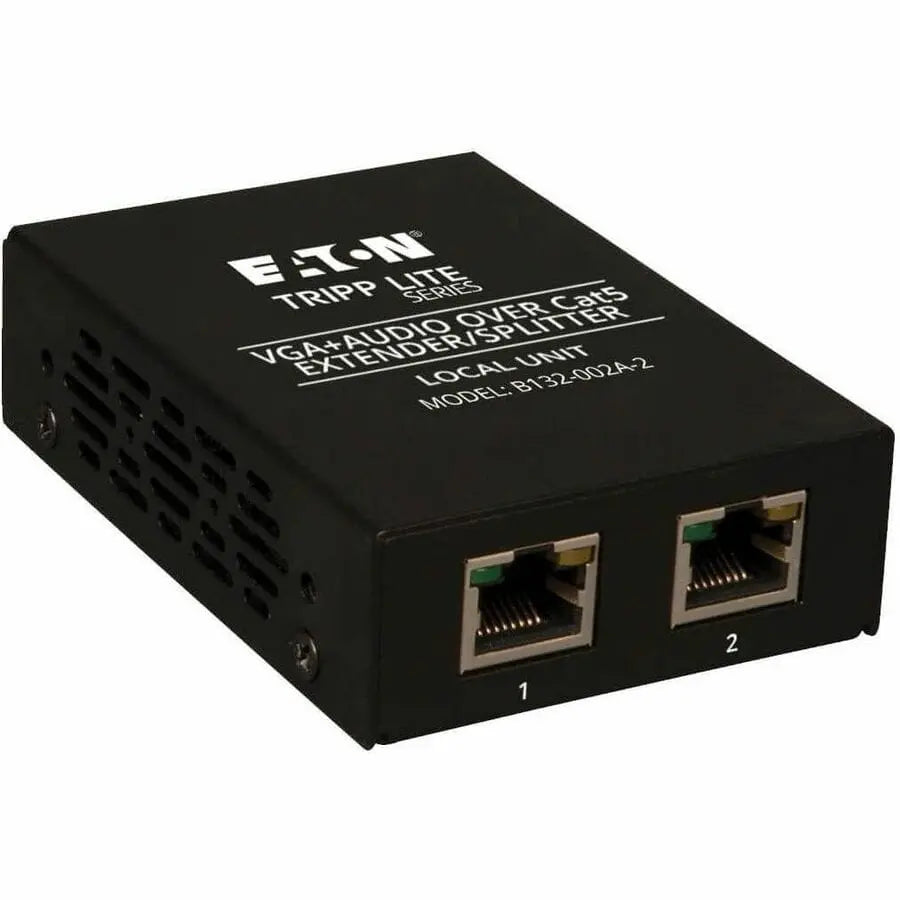 EATON Tripp Lite 2-Port VGA with Audio over Cat5 / Cat6 Extender Splitter, Transmitter - with EDID Copy, 1920x1440 at 60Hz - B132-002A-2