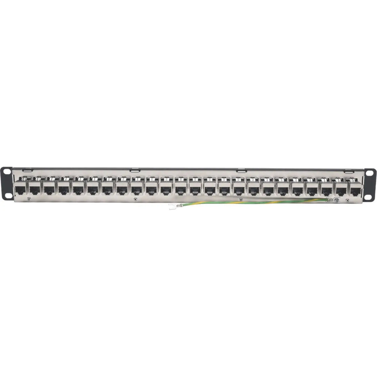 EATON Tripp Lite 24-Port Cat6a Patch Panel Shielded Feedthrough Rackmount RJ45 1U - 24 Port(s) - 24 x RJ-45 - 1U High - Rack-mountable - N254-024-SH-6A