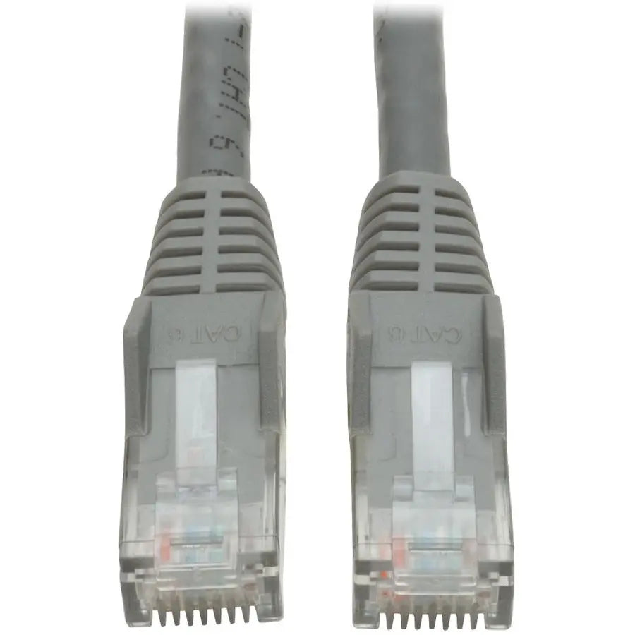 EATON Tripp Lite 2ft Cat6 Gigabit Snagless Molded Patch Cable RJ45 M/M Gray 2' - 2ft - Gray - N201-002-GY