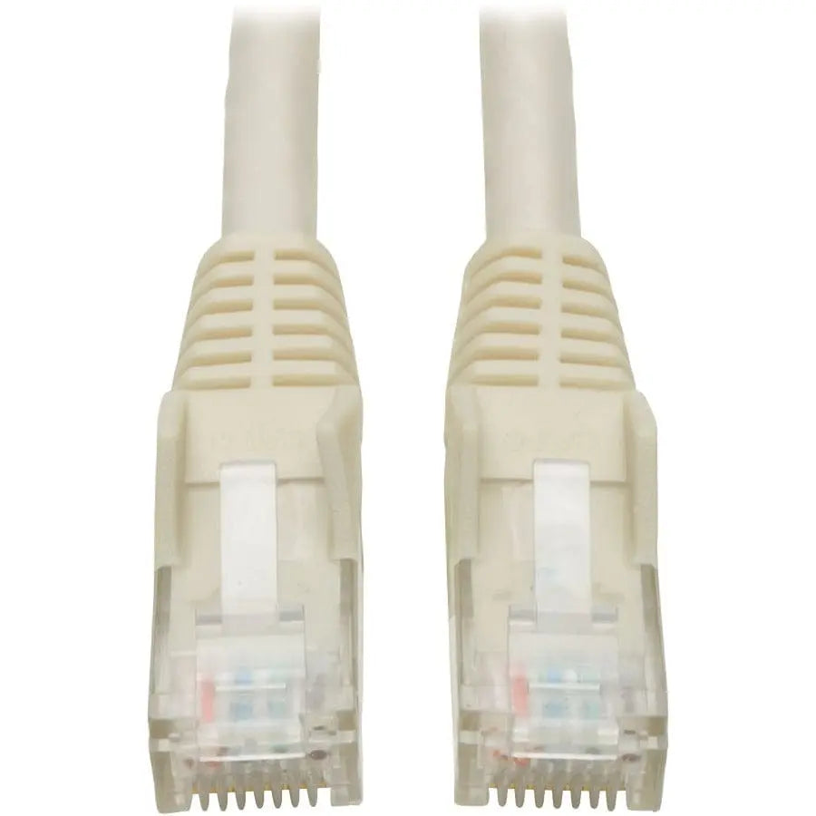 EATON Tripp Lite 3ft Cat6 Gigabit Snagless Molded Patch Cable RJ45 M/M White 3' - Category 6 - 3ft - 1 x RJ-45 Male - 1 x RJ-45 Male - White - N201-003-WH