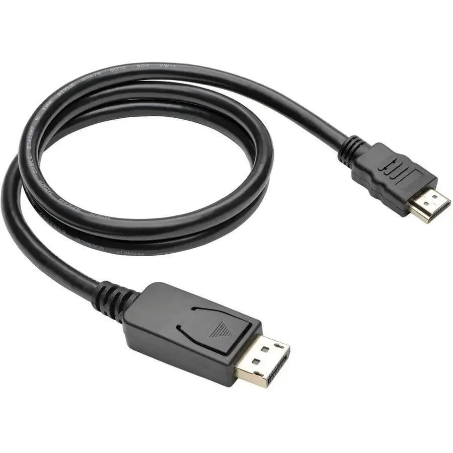 EATON Tripp Lite 3ft DisplayPort to HDMI / DP to HDMI Adapter Active Converter DP 1.2 M/M - DisplayPort/HDMI for Audio/Video Device, Monitor, Projector, TV, Graphics Card - 3 ft - 1 x DisplayPort Male Digit... - P582-003-V2