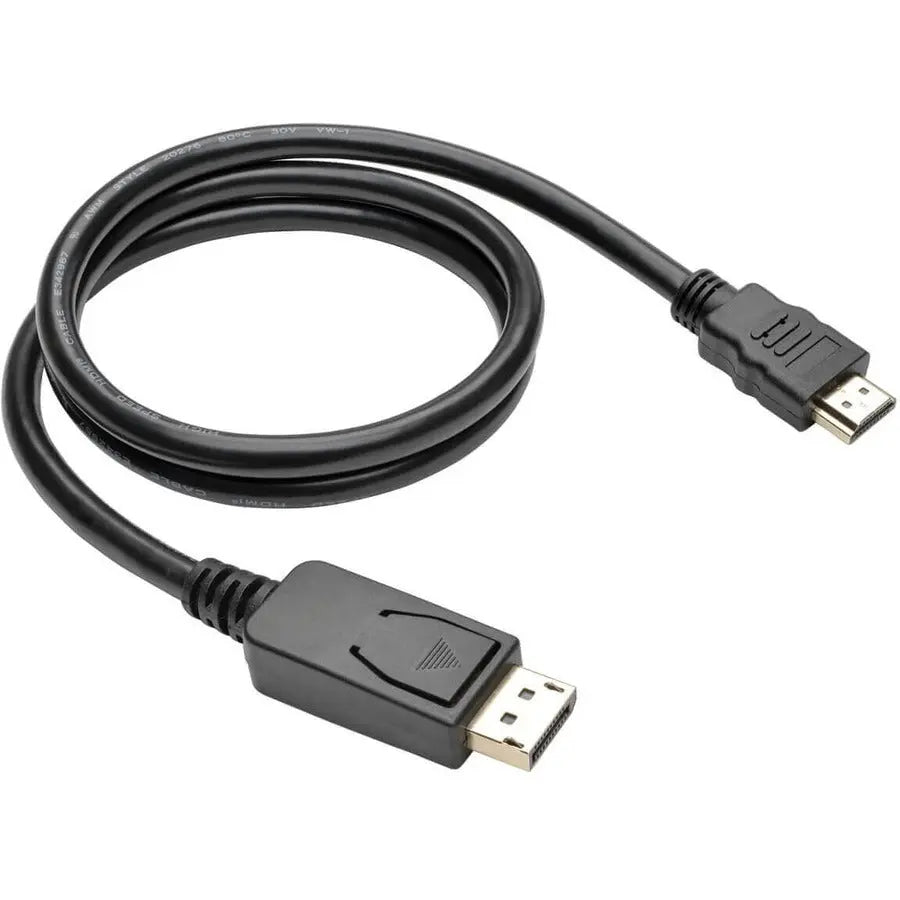 EATON Tripp Lite 3ft DisplayPort to HDMI / DP to HDMI Adapter Active Converter DP 1.2 M/M - DisplayPort/HDMI for Audio/Video Device, Monitor, Projector, TV, Graphics Card - 3 ft - 1 x DisplayPort Male Digit... - P582-003-V2