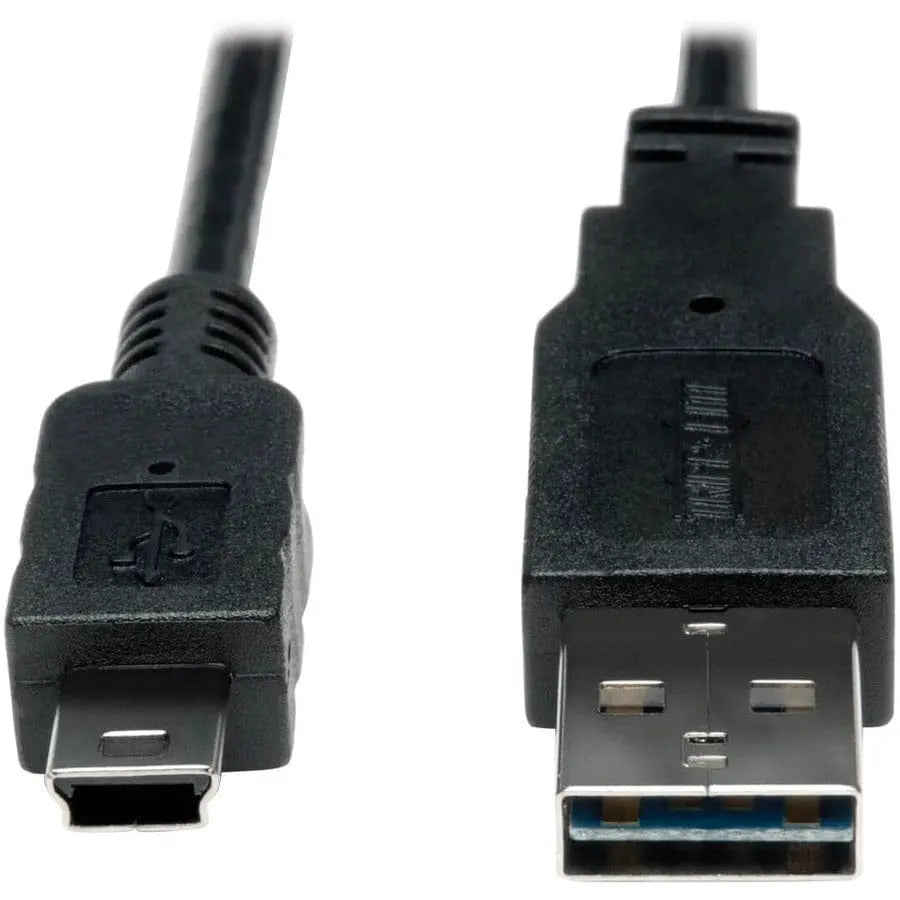 EATON Tripp Lite 3ft USB 2.0 High Speed Converter Adapter Cable Reversible A to 5Pin Mini B M/M - (Reversible A to 5Pin Mini-B M/M) 3-ft. - UR030-003