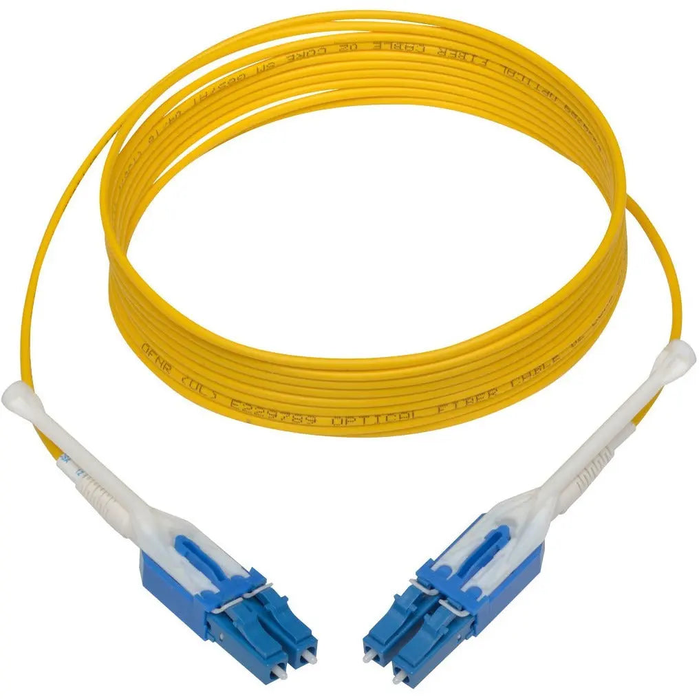 Tripp Lite 3M Duplex SMF Singlemode 9/125 Uniboot Fiber Optic Patch Cable LC/LC 10' - Fiber Optic for Patch Panel, Switch, Network Device - 1.25 GB/s - Patch Cable - 9.84 ft - 2 x LC Male Network - 2 ... - N370-03M-T EATON