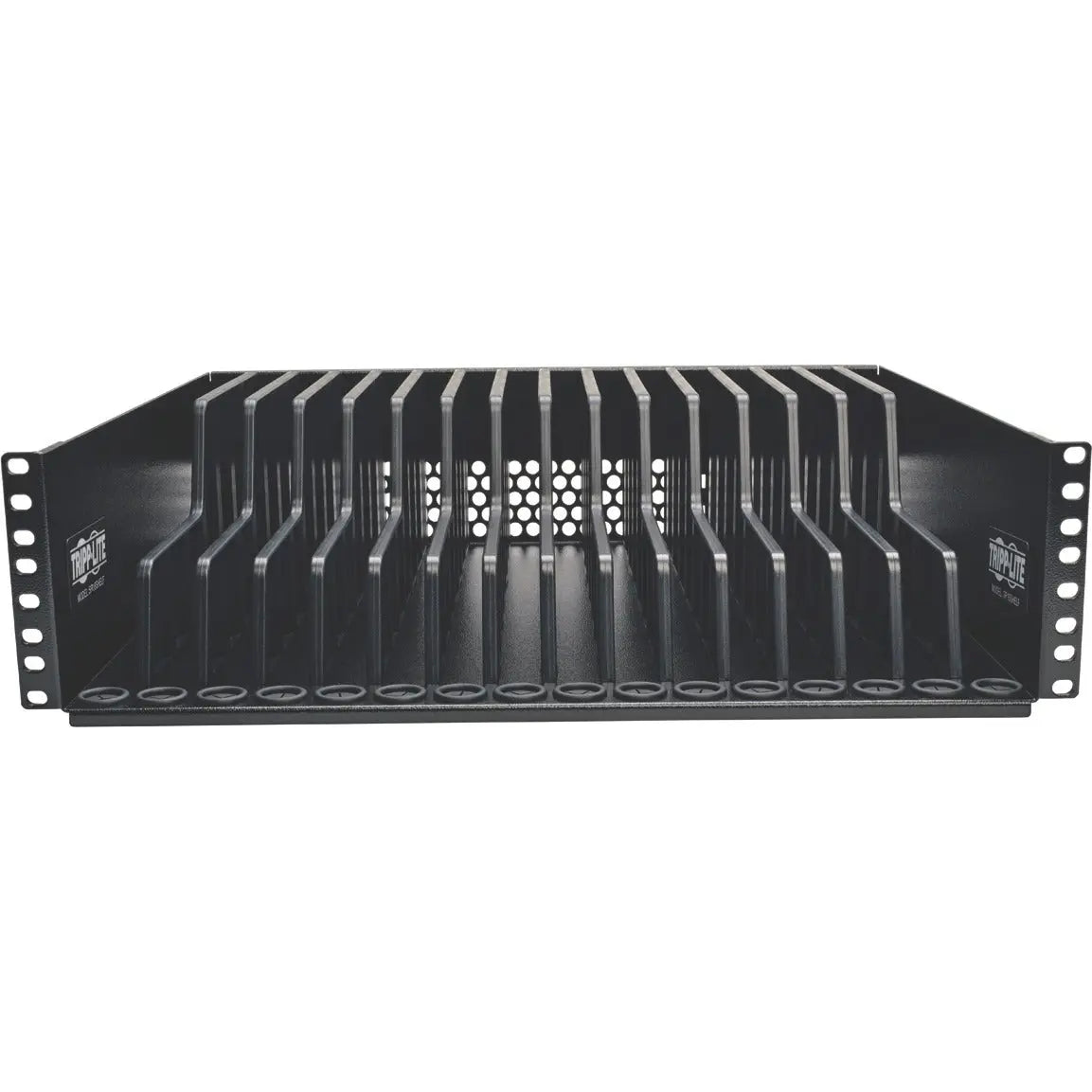 EATON Tripp Lite 3U Rack-Mount Tablet iPad Laptop Chromebook Storage Shelf for Racks - 19" 3U Wide Rack-mountable - Black - SR16SHELF