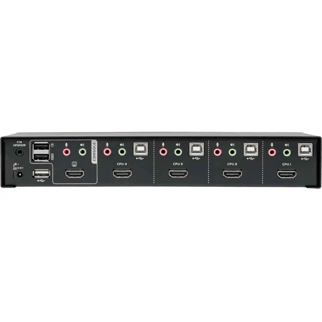 EATON Tripp Lite 4-Port HDMI/USB KVM Switch with Audio/Video and USB Peripheral Sharing - 4 Computer(s) - 1 Local User(s) - 1920 x 1200 - 8 x USB - 5 x HDMI - B004-HUA4-K