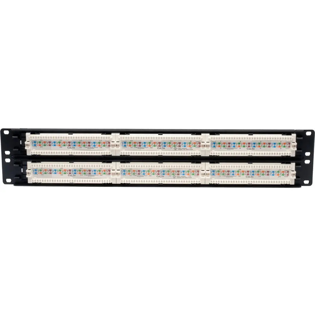 EATON Tripp Lite 48-Port Cat5e Cat5 Rackmount Patch Panel 568B 110 Punch 2URM TAA - 568B, RJ45 Ethernet" - N052-048