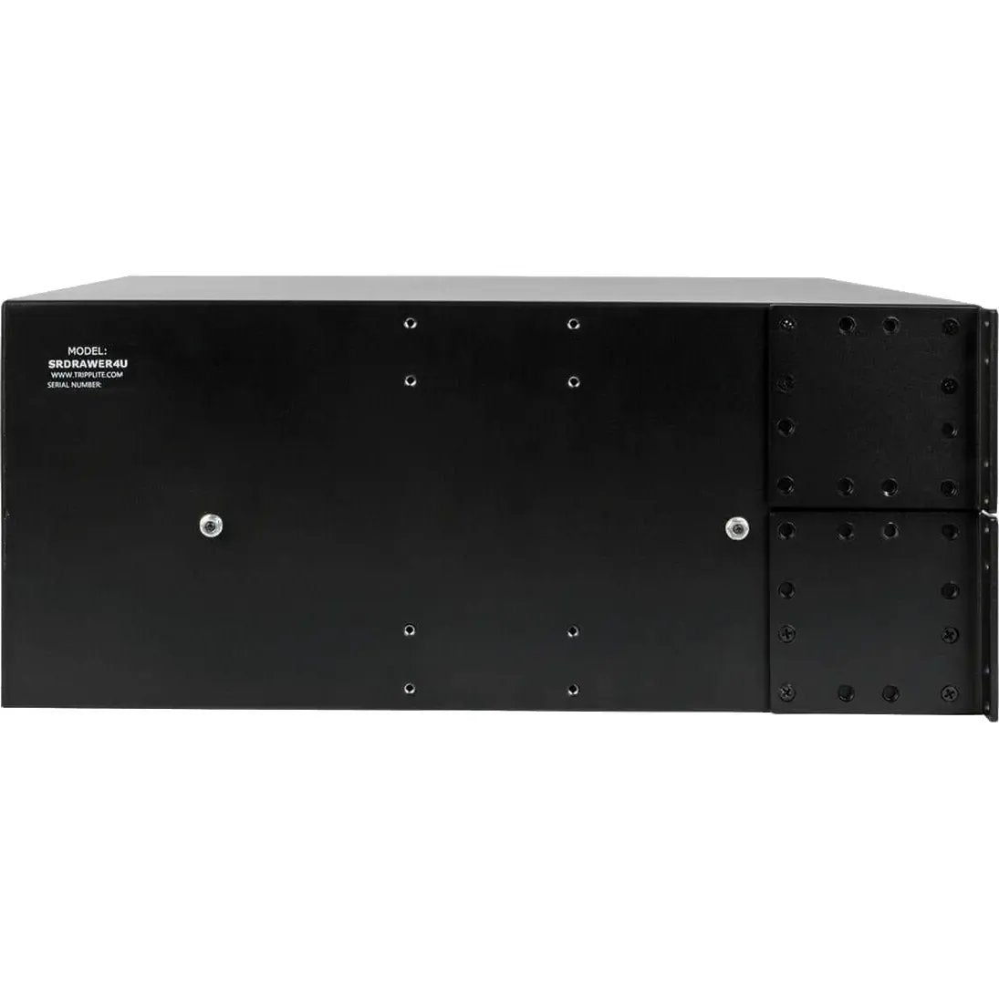 EATON Tripp Lite 4U Locking Rackmount Storage Drawer Rack Enclosures/ Open Frame - 19" 4U Wide Rack-mountable - Black Powder Coat - Cold-rolled Steel (CRS) - 50 lb x Maximum Weight Capacity - SRDRAWER4U