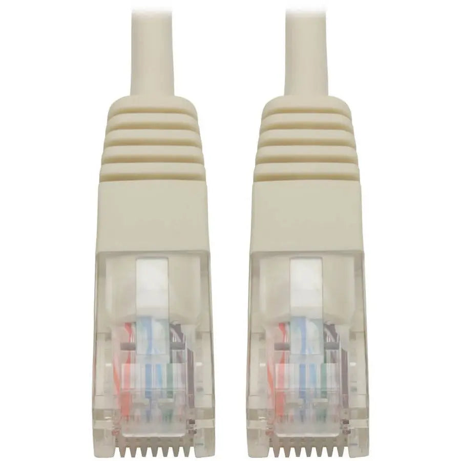 EATON Tripp Lite 5ft Cat5e / Cat5 350MHz Molded Patch Cable RJ45 M/M White 5' - 5ft - 1 x RJ-45 Male - 1 x RJ-45 Male - White - N002-005-WH