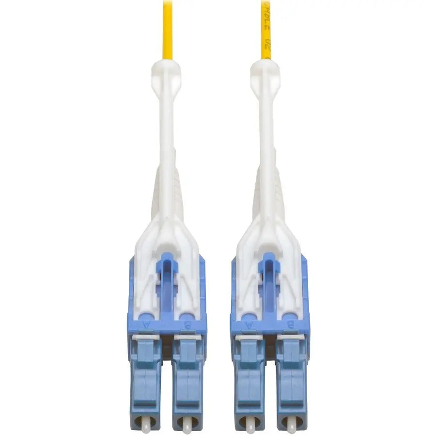 EATON Tripp Lite 5M Duplex SMF 9/125 Uniboot Fiber Optic Patch Cable LC/LC 16' - Fiber Optic for Patch Panel, Switch, Network Device - 1.25 GB/s - Patch Cable - 16.40 ft - 2 x LC Male Network - 2 x LC Male ... - N370-05M-T
