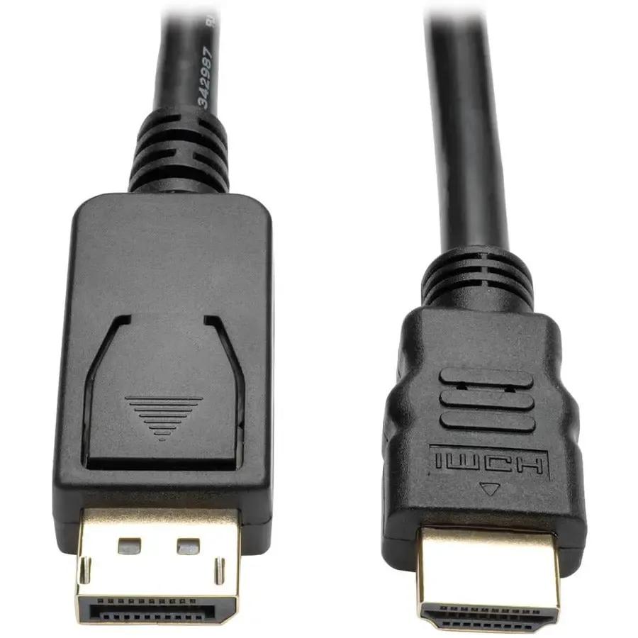 EATON Tripp Lite 6ft DisplayPort to HDMI Adapter Converter Cable DP w/ Latches to HDMI DPort 1.2 4K x 2K M/M - DisplayPort/HDMI for Audio/Video Device, Monitor, Projector, TV, Graphics Card - 6 ft - 1 x Dis... - P582-006-V2