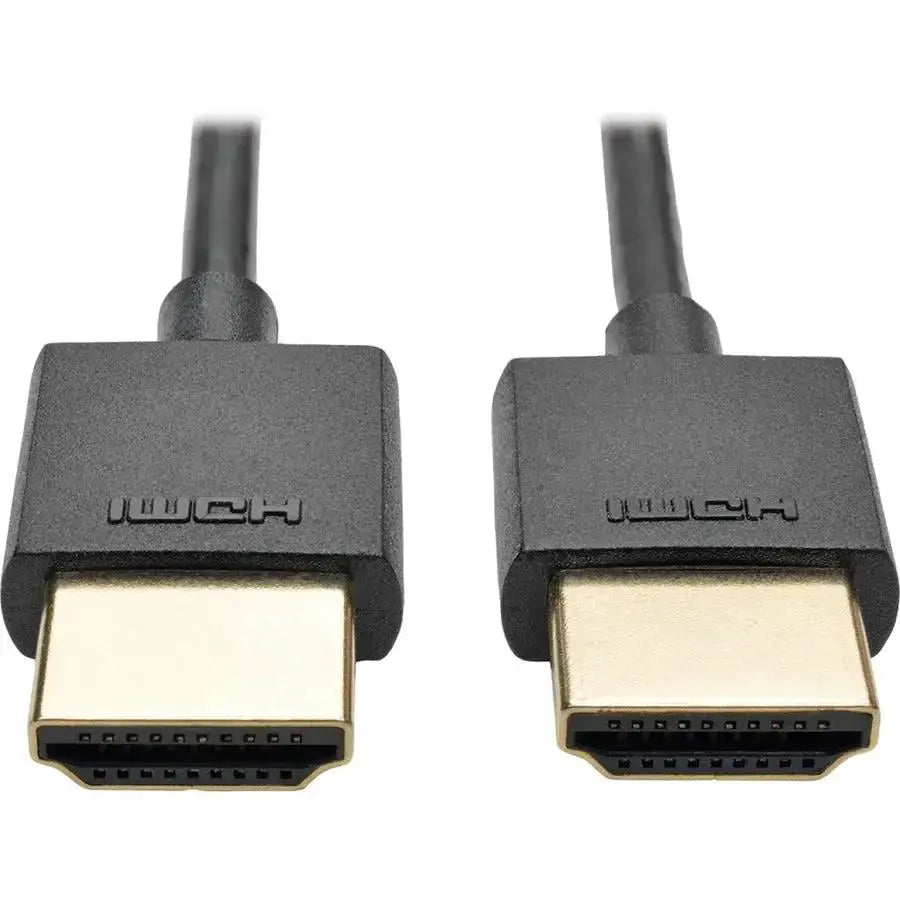 EATON Tripp Lite 6ft Hi-Speed HDMI Cable w/ Ethernet Digital Video Slim UHD 4K x 2K 6' - HDMI for Projector, Monitor, TV, Home Theater System, Audio/Video Device, iPad, A/V Receiver, Blu-ray Player, Gaming ... - P569-006-SLIM