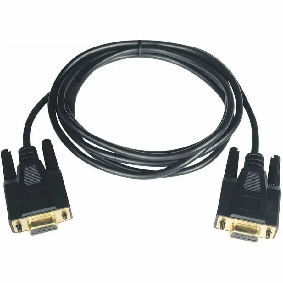 EATON Tripp Lite 6ft Null Modem Serial DB9 RS232 Cable Adapter Gold F/F 6' - DB-9 Female - DB-9 Female - 6ft - P450-006