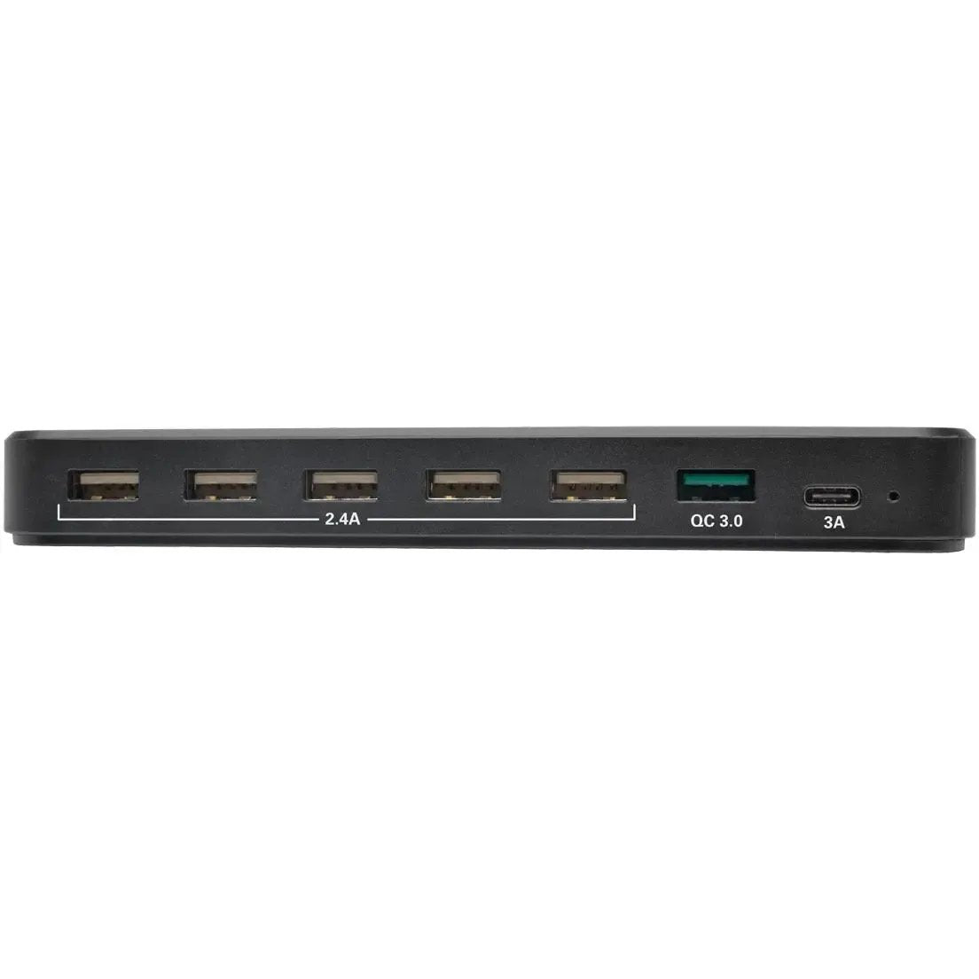EATON Tripp Lite 7-Port USB Charging Station Hub Quick Charge 3.0, USB-C, Storage - 60 W Output Power - 120 V AC, 230 V AC Input Voltage - 5 V DC Output Voltage - 3 A Output Current - U280-007-CQC-ST