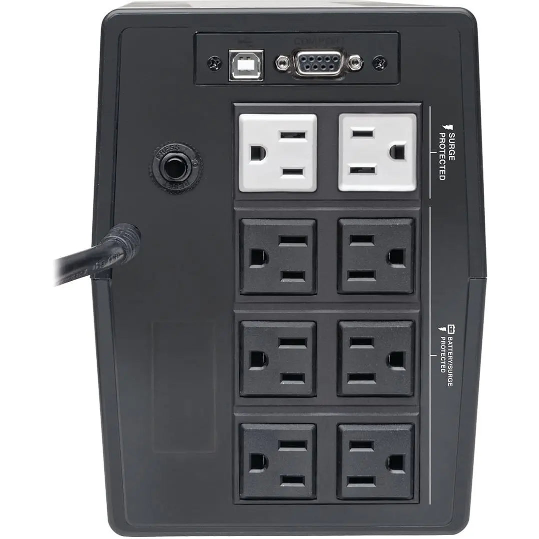 EATON Tripp Lite 750VA 600W UPS Smart Tower Battery Back Up Desktop AVR USB LCD - Tower - AVR - 8 Hour Recharge - 4 Minute Stand-by - 120 V AC Input - 120 V AC, 115 V AC, 110 V AC Output - 8 x NEMA 5-15R - SMART750TSU