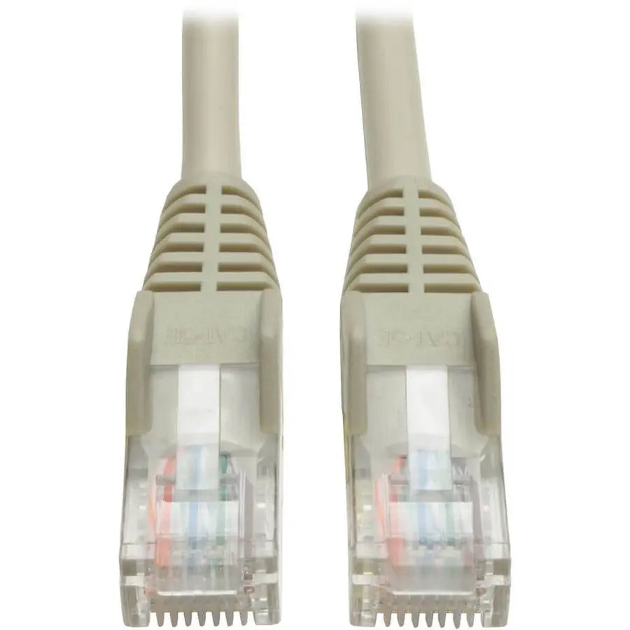 EATON Tripp Lite 7ft Cat5e Cat5 350MHz Gray Snagless Molded Patch Cable RJ45 7' - 7ft - 1 x RJ-45 Male - 1 x RJ-45 Male - Gray - N001-007-GY