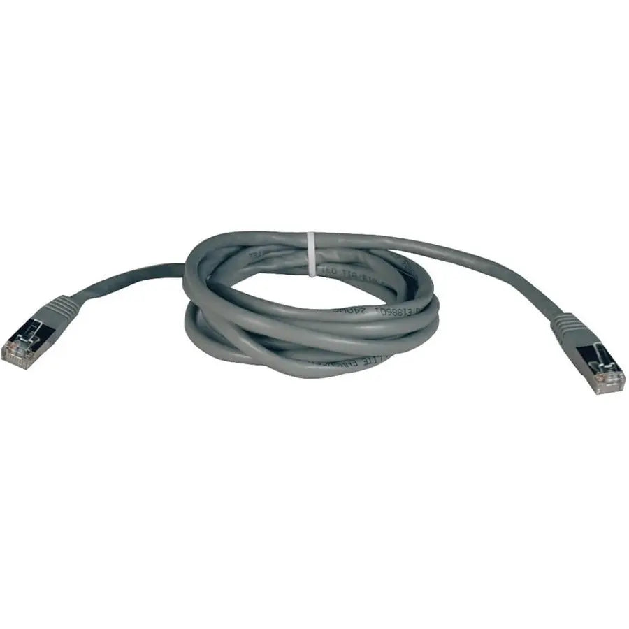 EATON Tripp Lite 7ft Cat5e Cat5 350MHz Molded Shielded Patch Cable STP RJ45 M/M Gray 7' - 7ft - 1 x RJ-45 Male - 1 x RJ-45 Male - Gray - N105-007-GY