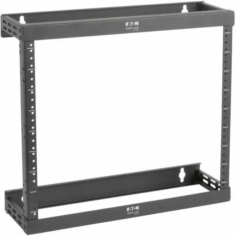 EATON Tripp Lite 8U 12U 22U 2 Post Open Frame Rack Cabinet Expandable 5.75 Depth - For Patch Panel, LAN Switch - 8U Rack Height x 19" Rack Width - Wall Mountable - Black Powder Coat - Steel - 150 lb Maximum - SRWO8U22SD