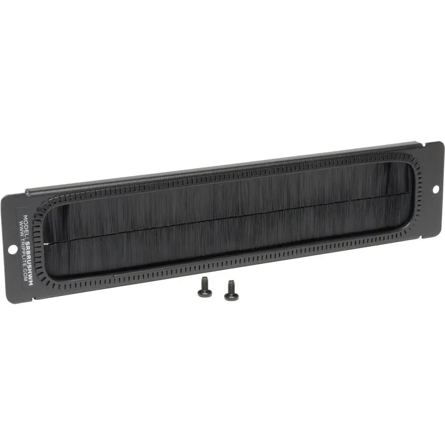 EATON Tripp Lite Brush Strip Plate for Wallmount Rack Enclosure Server Cabinet - Black - SRBRUSHWM