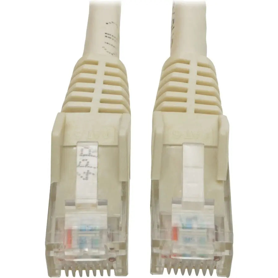 EATON Tripp Lite Cat6 GbE Gigabit Ethernet Snagless Molded Patch Cable UTP White RJ45 M/M 4ft 4' - Category 6 for Network Adapter, Network Device, Router, Switch, Server, Hub, Modem - 128 MB/s - Patch Cable - N201-004-WH