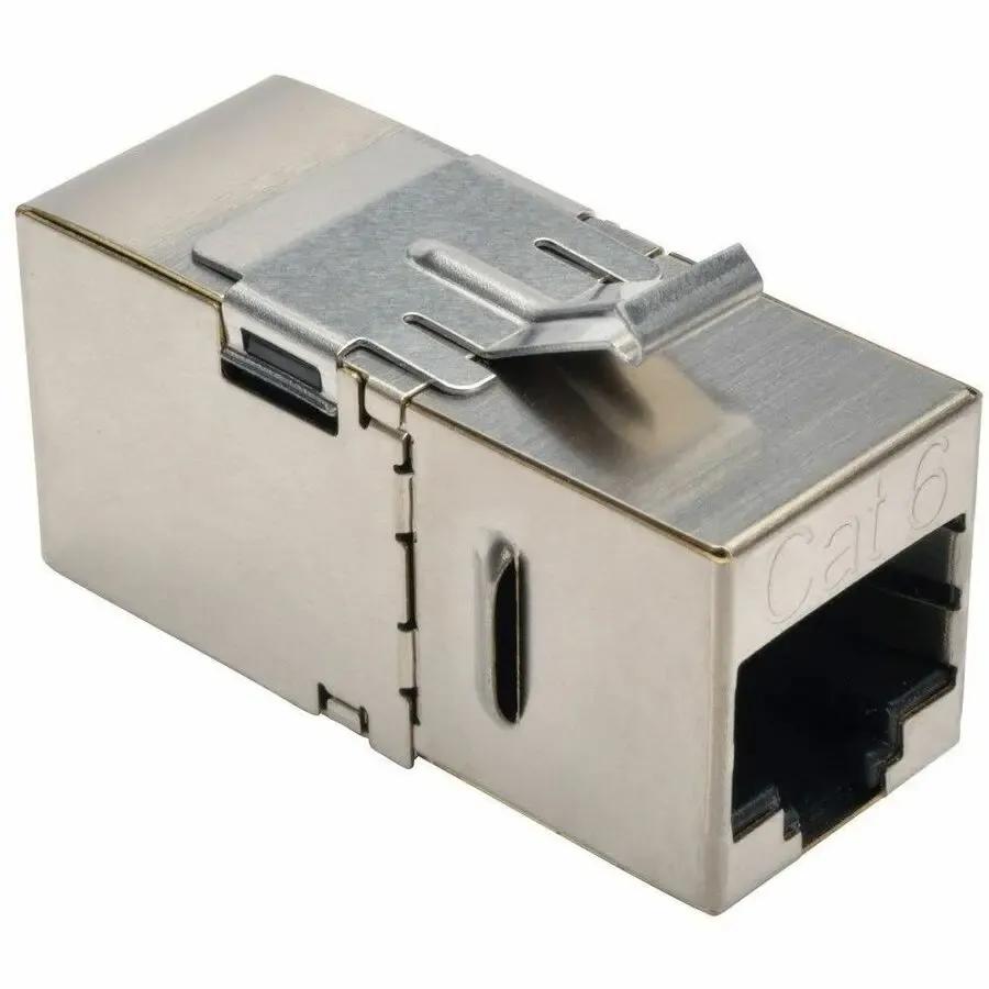 EATON Tripp Lite Cat6 Straight Through Modular Shielded In Line Coupler RJ45 F/F - 1 x RJ-45 Female Network - 1 x RJ-45 Female Network - Gold Plated Contact - N235-001-SH-D