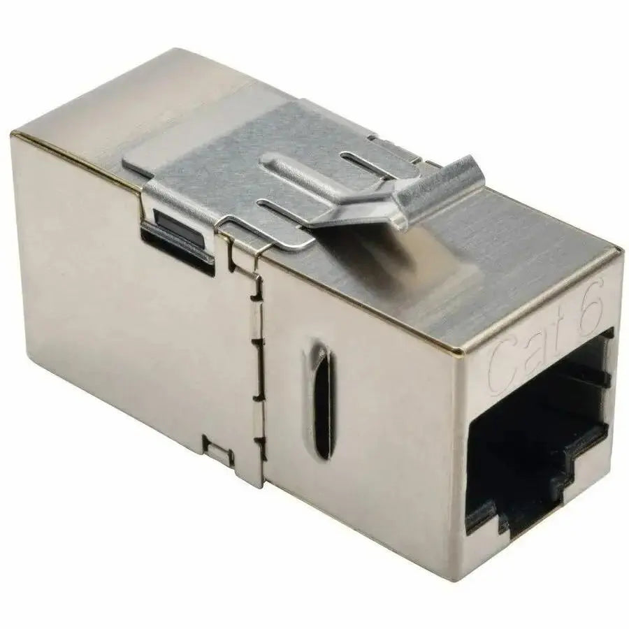 EATON Tripp Lite Cat6 Straight Through Modular Shielded In Line Coupler RJ45 F/F - 1 x RJ-45 Female Network - 1 x RJ-45 Female Network - Gold Plated Contact - N235-001-SH-D