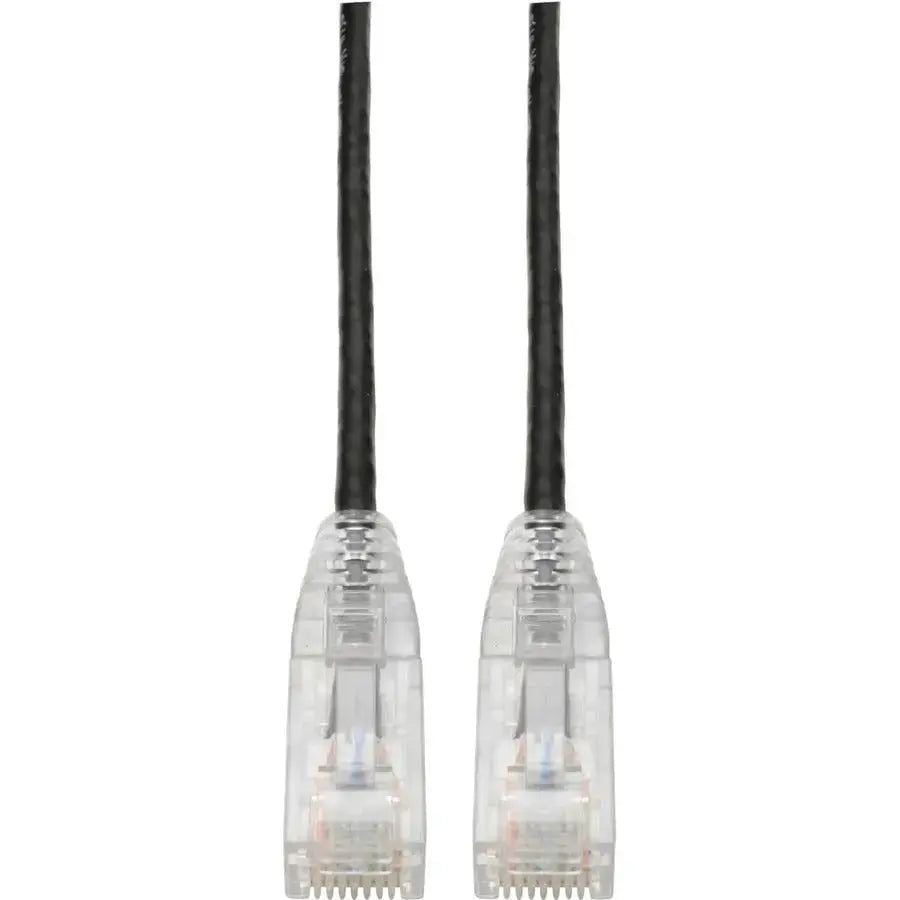 EATON Tripp Lite Cat6 UTP Patch Cable (RJ45) - M/M, Gigabit, Snagless, Molded, Slim, Black, 5 ft. - 5 ft Category 6 Network Cable for Network Device, Printer, Photocopier, Router, Server, Computer, Modem, S... - N201-S05-BK