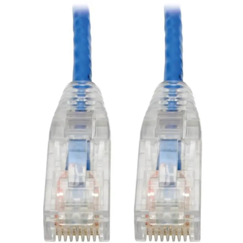 EATON Tripp Lite Cat6 UTP Patch Cable (RJ45) - M/M, Gigabit, Snagless, Molded, Slim, Blue, 7 ft. - 7 ft Category 6 Network Cable for Network Device, Printer, Photocopier, Router, Server, Computer, Modem, Sw... - N201-S07-BL