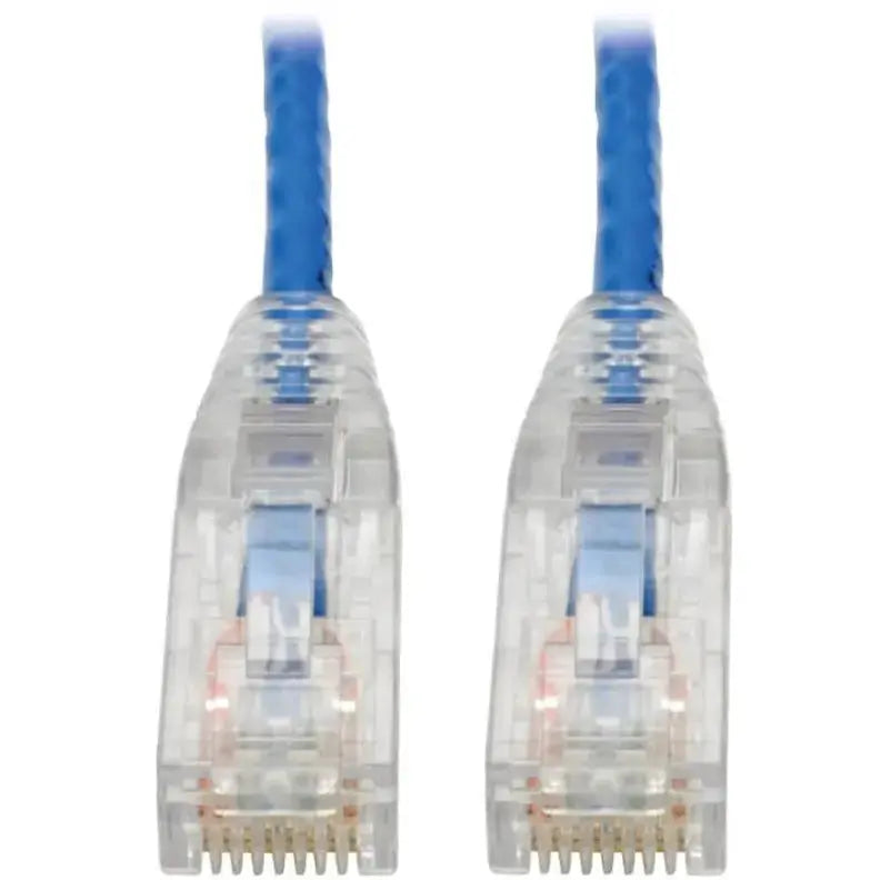 EATON Tripp Lite Cat6 UTP Patch Cable (RJ45) - M/M, Gigabit, Snagless, Molded, Slim, Blue, 7 ft. - 7 ft Category 6 Network Cable for Network Device, Printer, Photocopier, Router, Server, Computer, Modem, Sw... - N201-S07-BL
