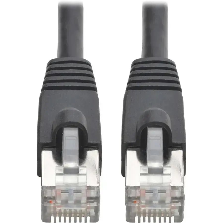 EATON Tripp Lite Cat6a 10G Snagless Shielded STP Ethernet Cable (RJ45 M/M), PoE, Black, 35 ft. (10.67 m) - 35 ft Category 6a Network Cable for Network Device, Workstation, Switch, Hub, Patch Panel, Router, ... - N262-035-BK