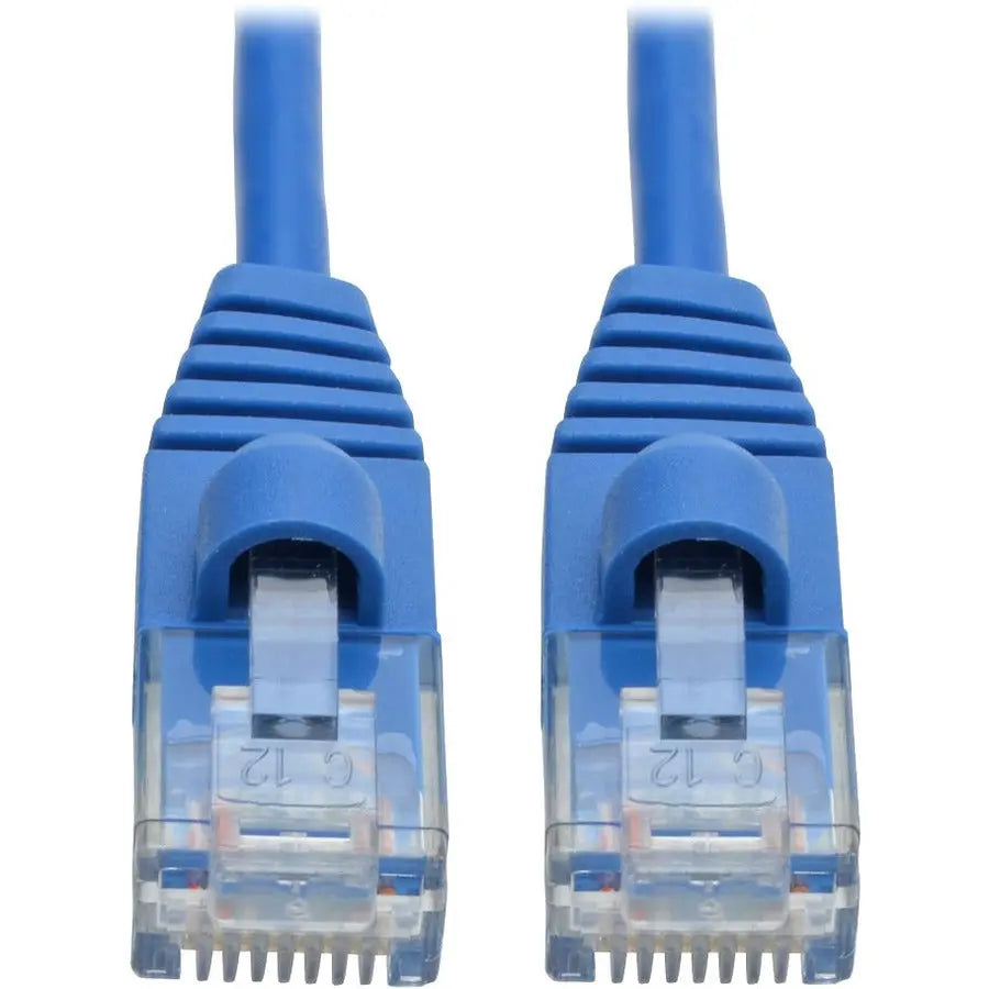 EATON Tripp Lite Cat6a Gigabit Snagless Molded Slim UTP Patch Cable M/M Blue 3ft - Category 6a for PC, Server, Router, Printer, Patch Panel, Switch, Network Device - 1.25 GB/s - Patch Cable - 3 ft - 1 x RJ-... - N261-S03-BL