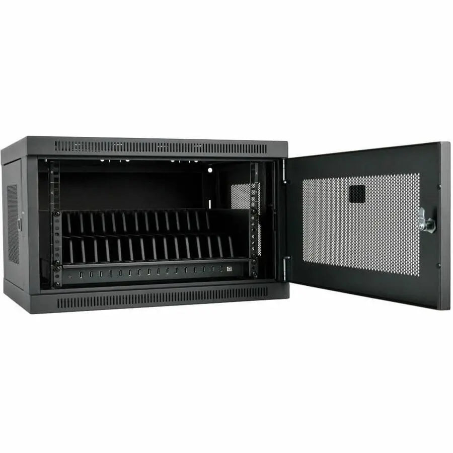EATON Tripp Lite Charging Sync Station Wall Mount 16-Port USB Tablet Ipad Android - Wall Mountable, Desktop, Countertop, Floor - Steel - Black - CS16USB